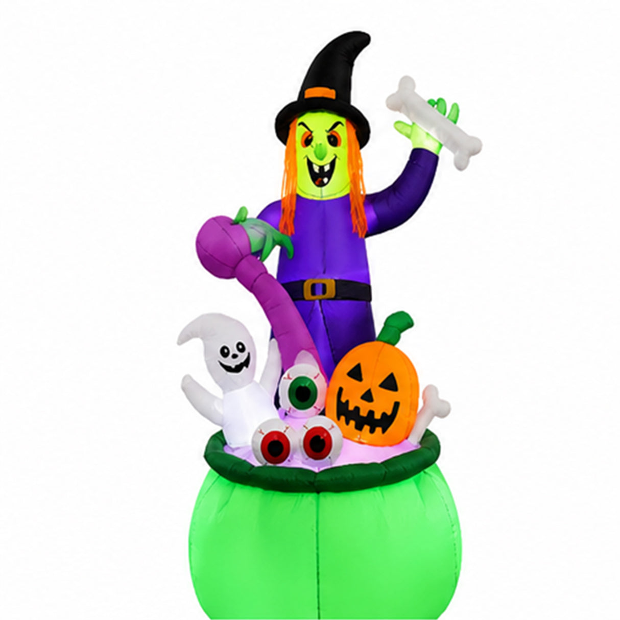 6FT Halloween Witch Inflatable Yard Decoration
