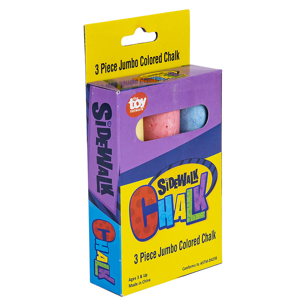 Sidewalk Chalk 3-Piece Jumbo (1 DZ)