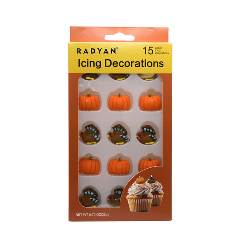 Thanksgiving Fall Edible Cake Decorations Candy Cupcake