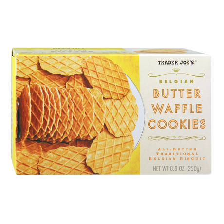 Trader Joes Belgian Butter Waffle Cookies 8.8 Oz