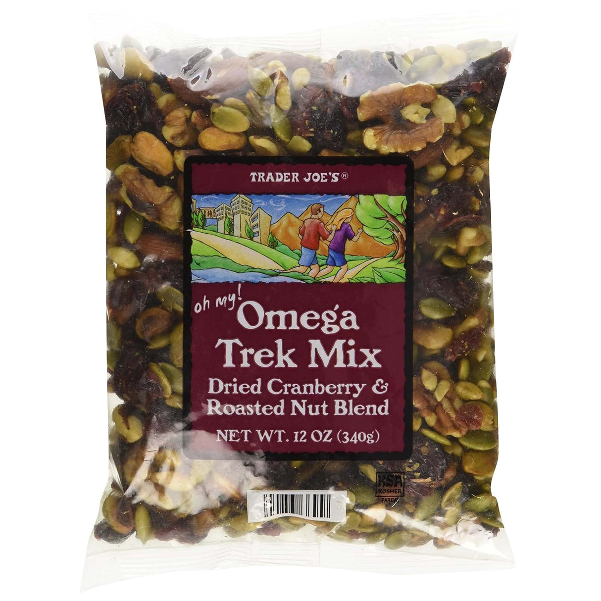 Omega Trek Mix with Fortified Cranberries (12 oz)