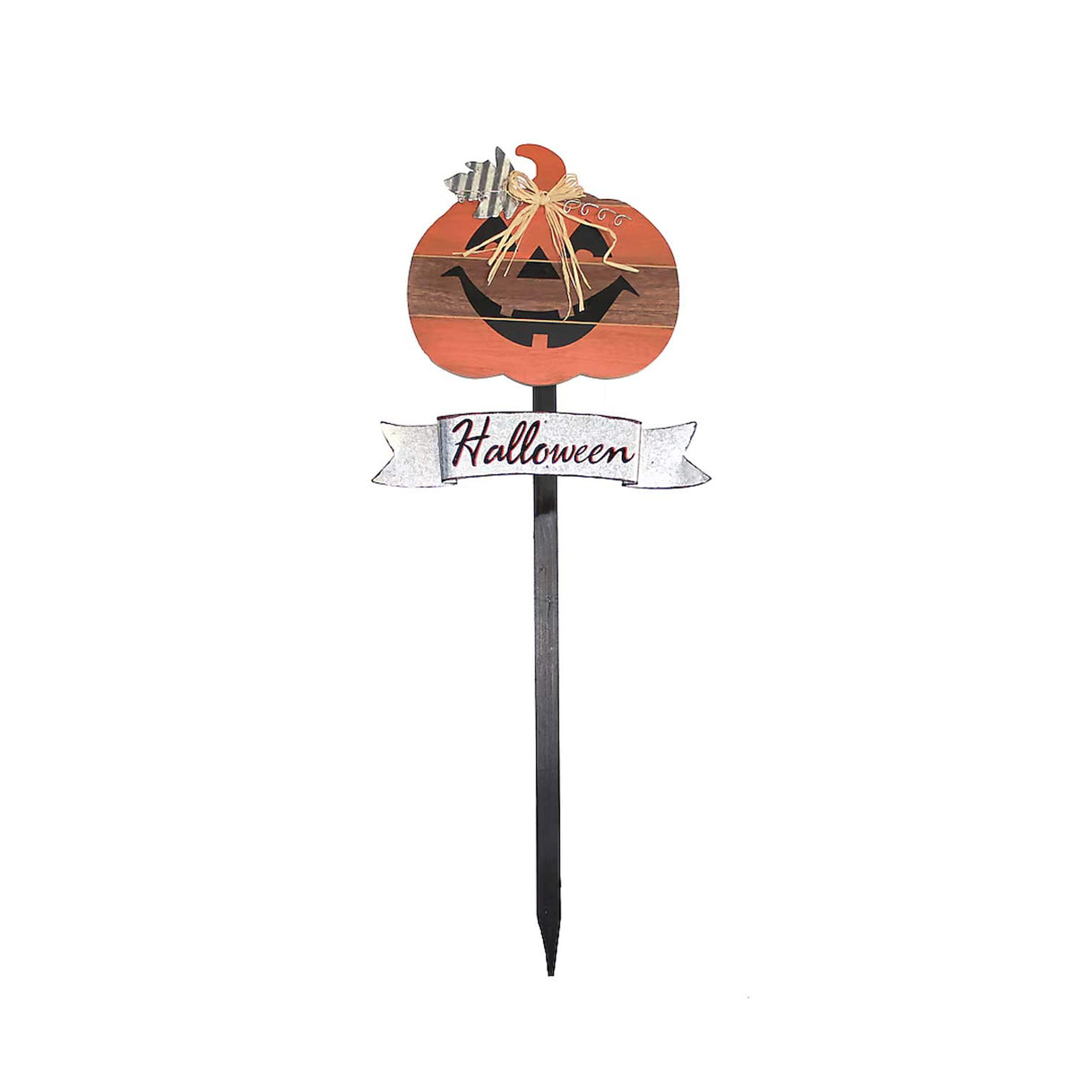 3 Feets Jacko Lantern Yard Decoration Wood Metal Straw