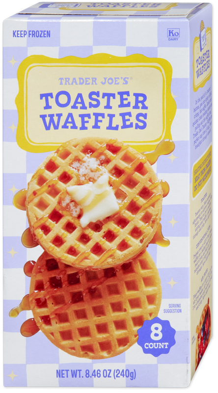 Toaster Waffles Frozen Belgian Style Crispy Breakfast Waffles 8.46 Oz