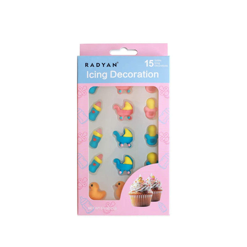 Baby Gender Reveal Shower Cake Cupcake Toppers