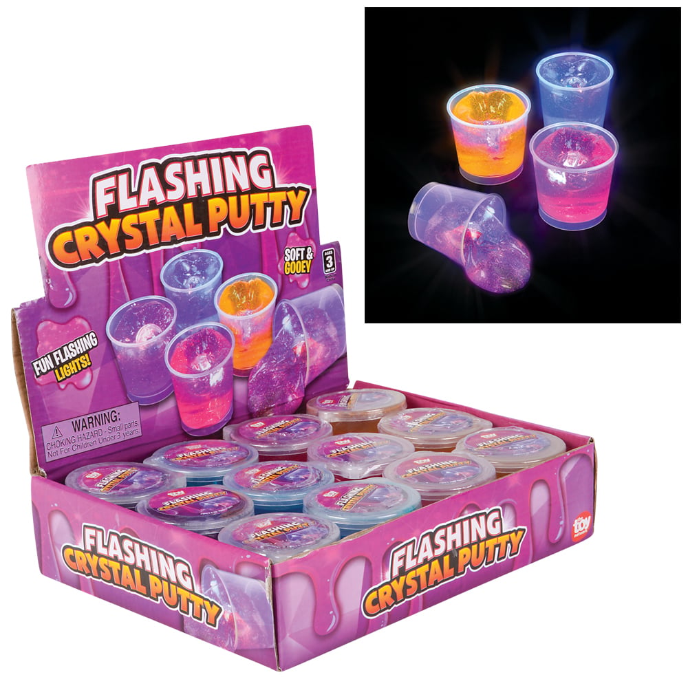 Flashing Crystal Putty (12 Pc Display)