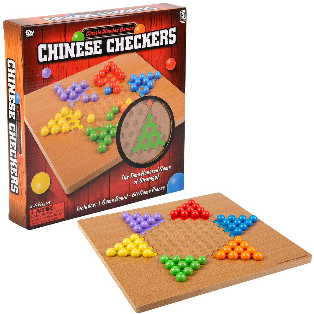 Wooden Chinese Checkers Game (1 Box)
