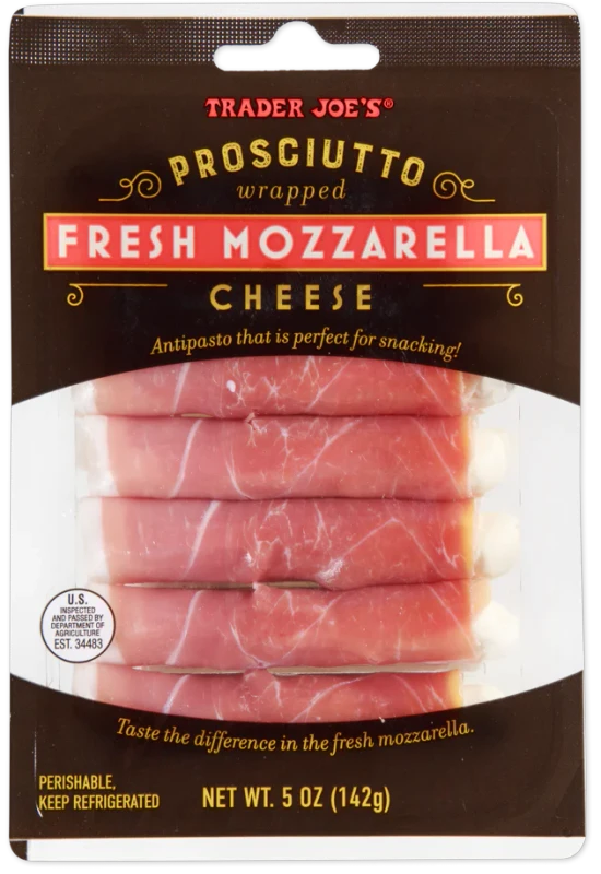 Prosciutto Wrapped Fresh Mozzarella Cheese Snack