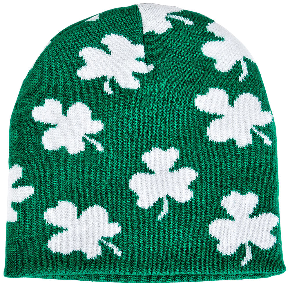 Shamrock Knit Beanie Hat