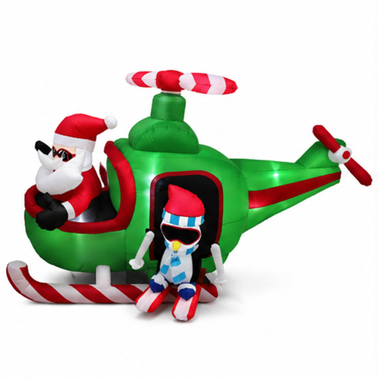 5FT Santa Claus Helicopter Outdoor Christmas Decor