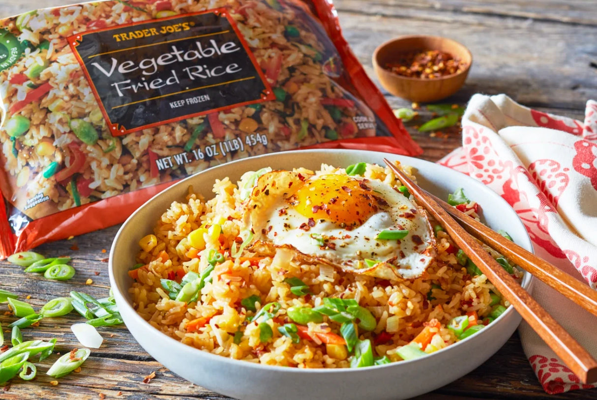 Vegetable Fried Rice Frozen Asian Style Ready Meal 16 Oz