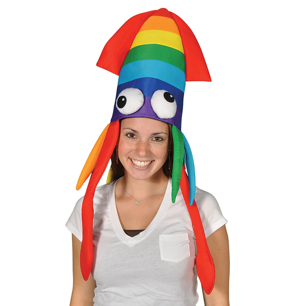 Rainbow Squid Hat