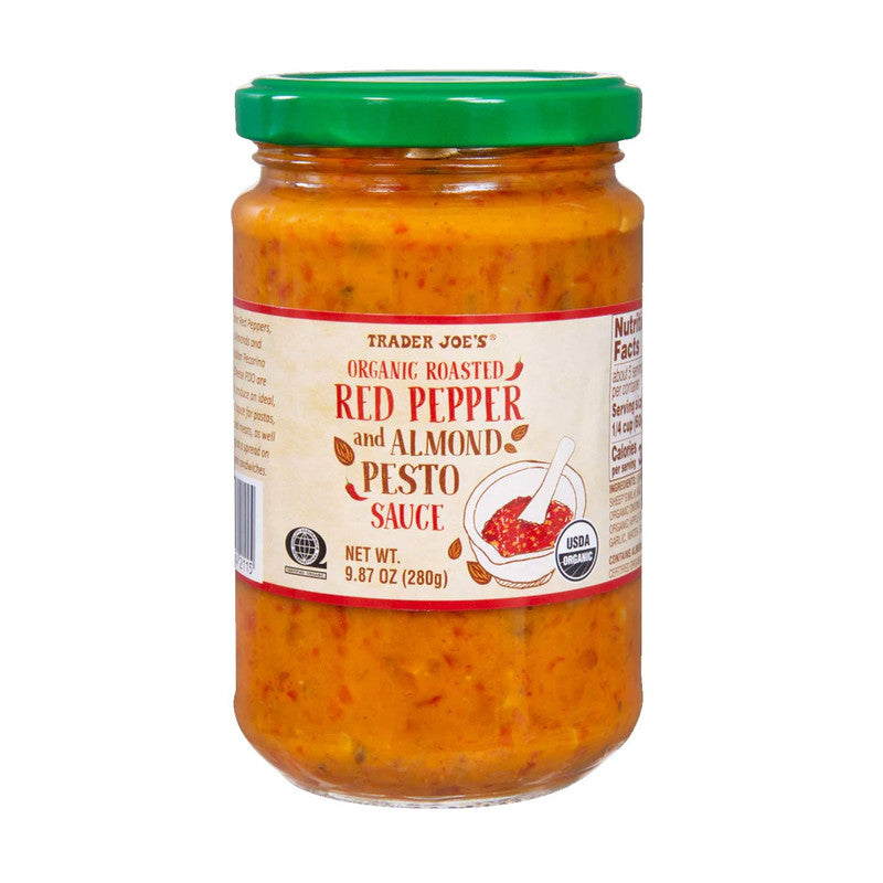 Trader Joe’s Organic Roasted Red Pepper & Almond Pesto 9.87 Oz