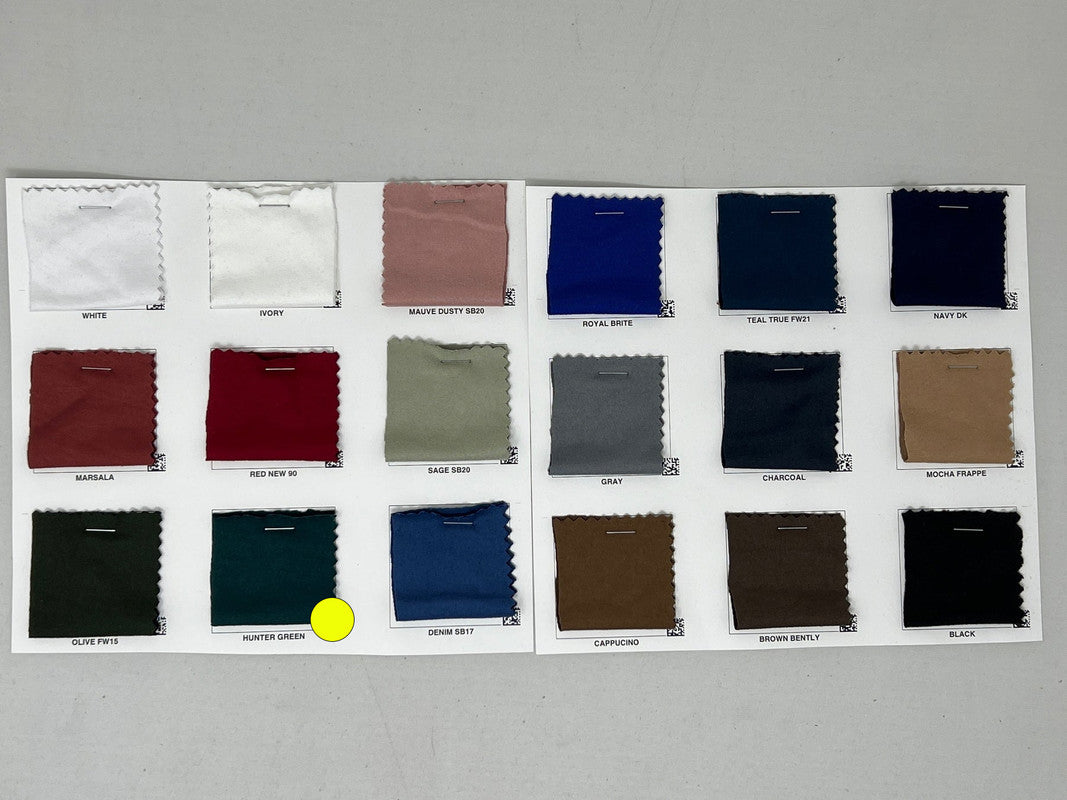 1 Yard Heavy DBP Double Sided Super DTY Brushed Knit Solid Fabric Soft Durable 60 Inch Width