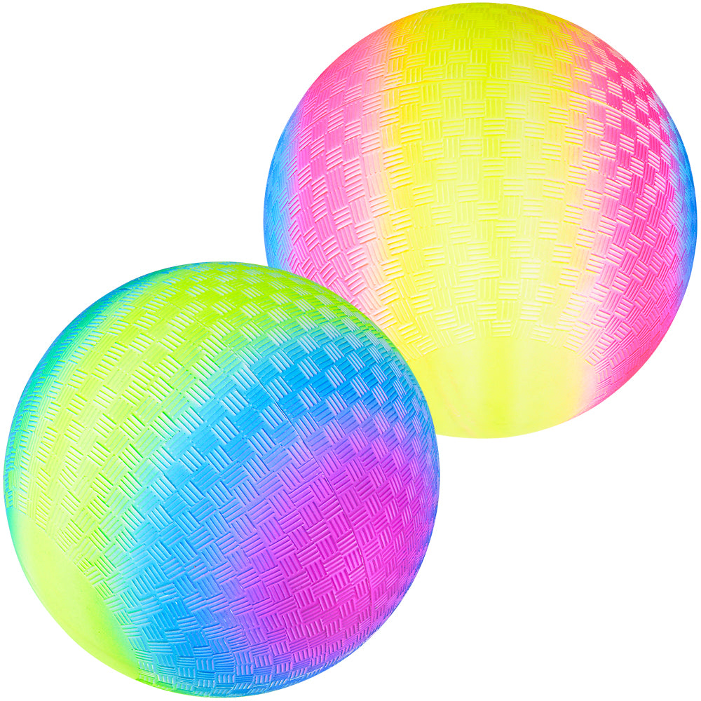 Rainbow Playground Ball 9"