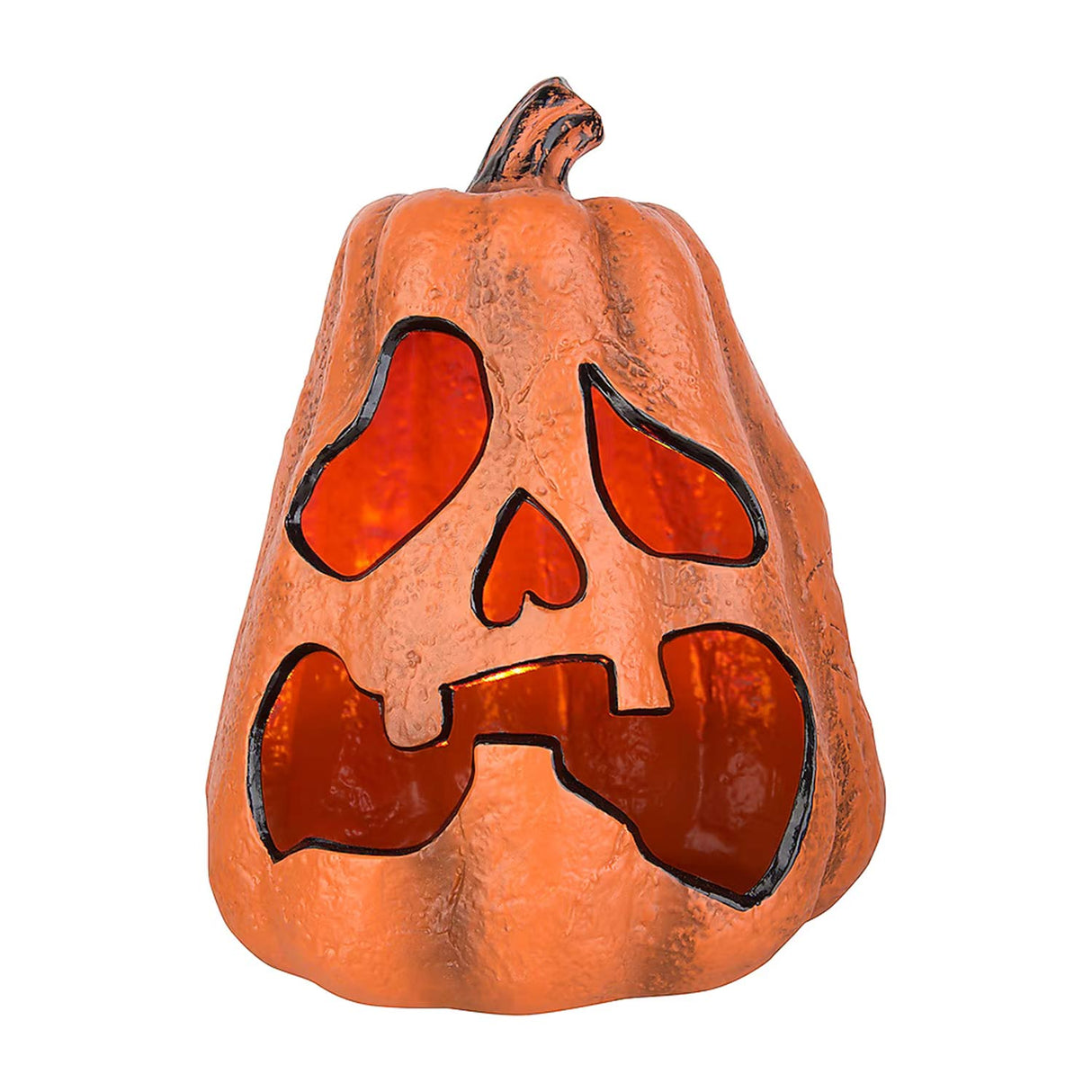 Haunted Living 1-ft Lighted Scary Acorn Jack-O-Lantern Decoration