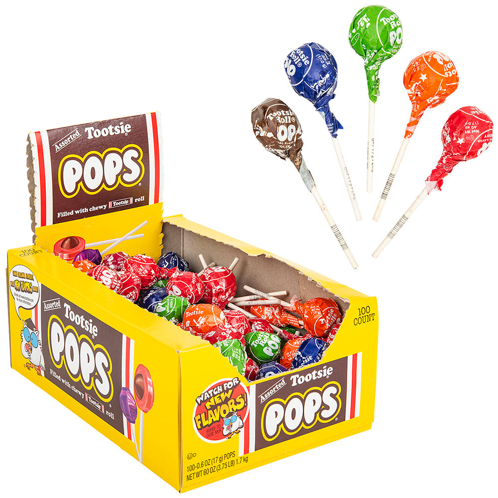 Tootsie Pop Assorted Lollipops (100 Count Box)
