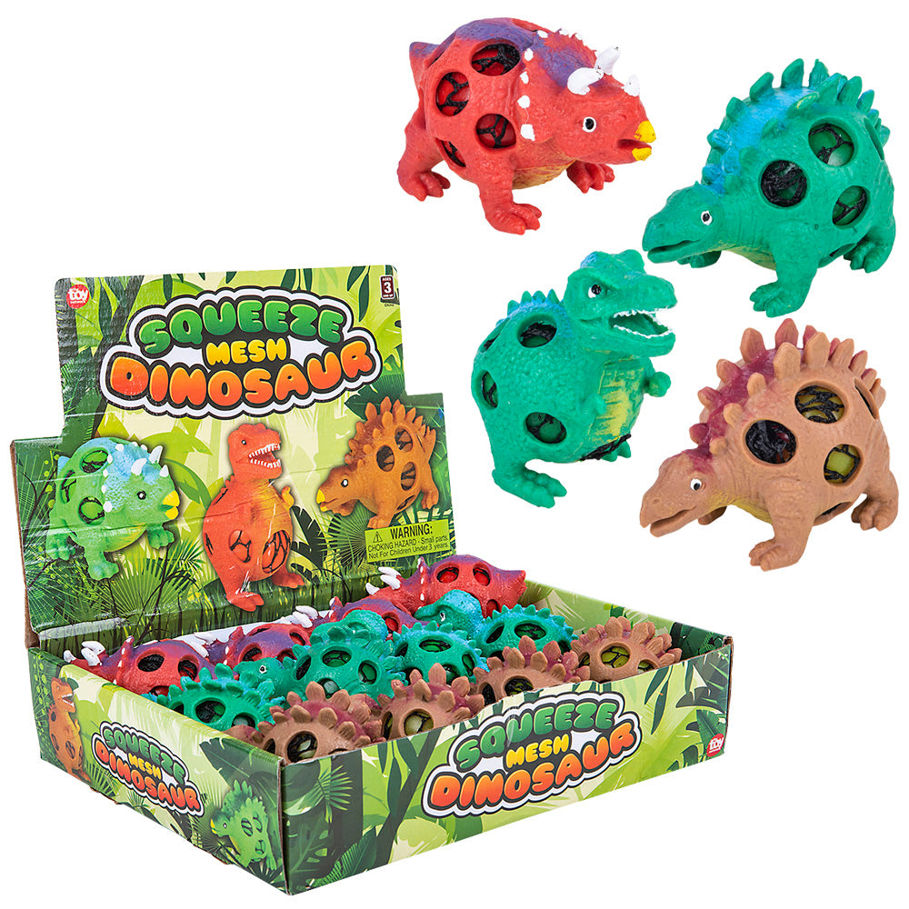 Mesh Squeeze Dinosaur (1 DZ)
