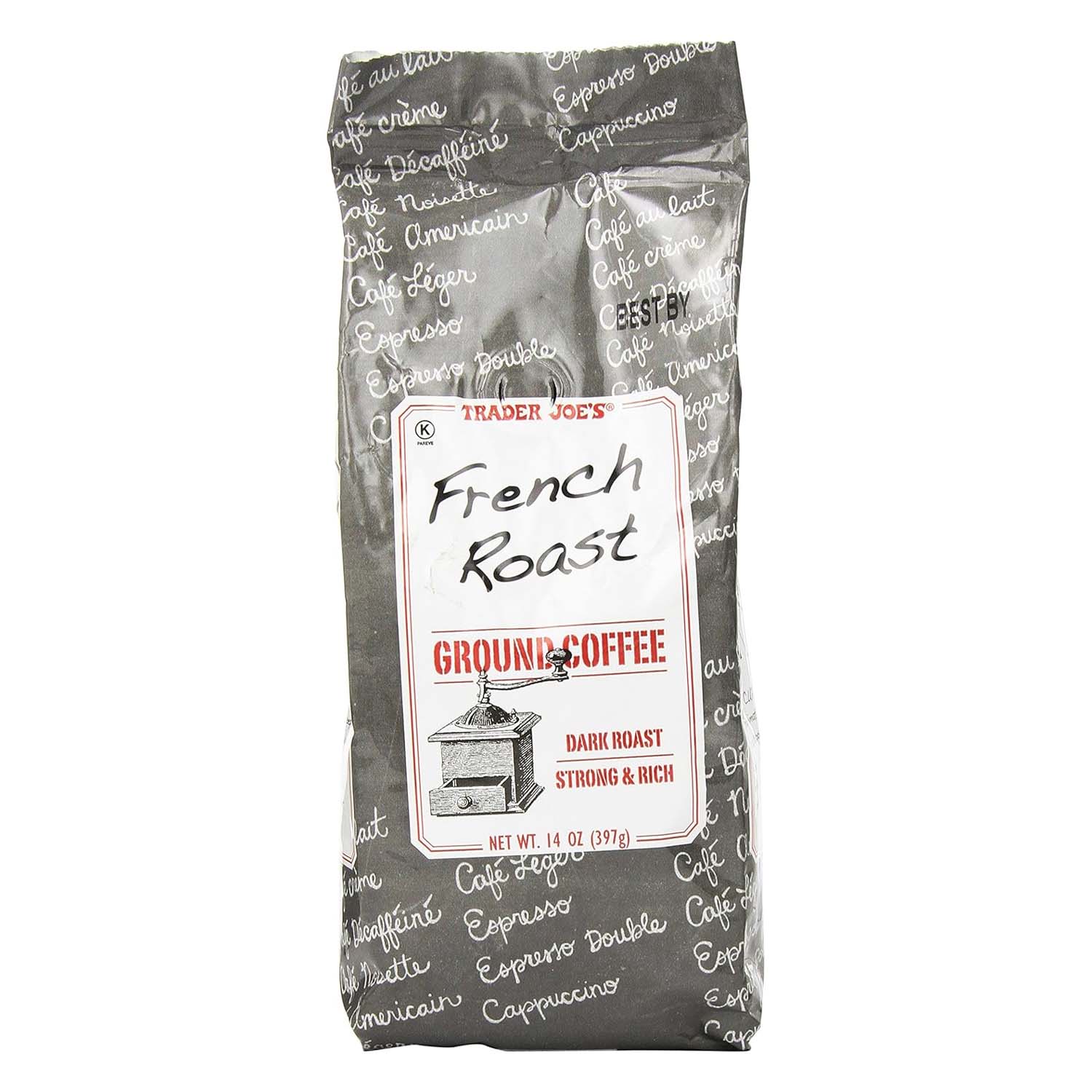 Trader Joe's French Roast Ground Coffee - 14 Oz Bag