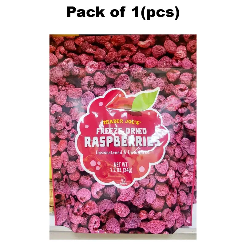 Trader Joe’s Freeze Dried Fruit RASPBERRY - Unsweetened & Unsultared