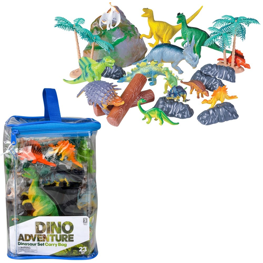 Dinosaur Set in Carry Bag (23 PC)