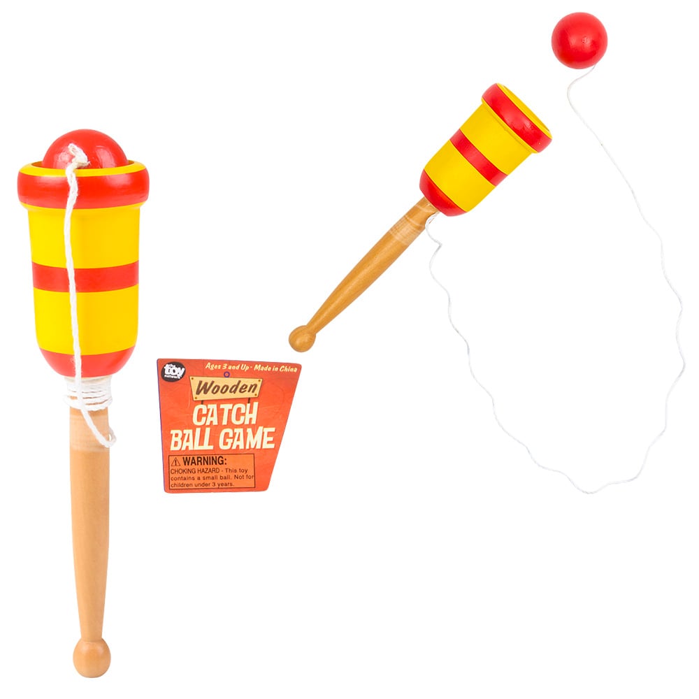 Wooden Catch Ball Game (1 DZ)