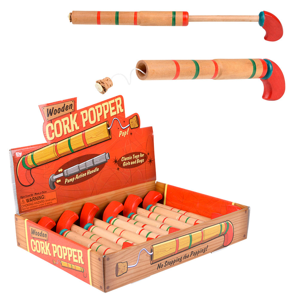 Wooden Pop Gun 8" (1 DZ)