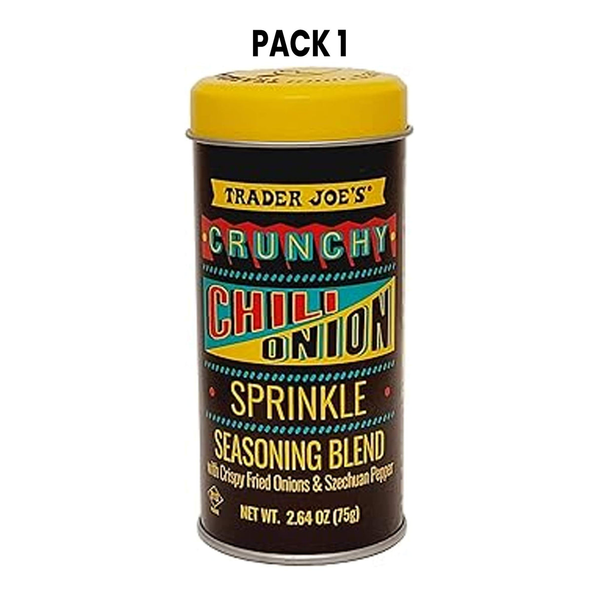 Crunchy Chili Onion Sprinkle Seasoning Blend with Crispy Fried Onions & Szechuan Pepper 2.64 oz