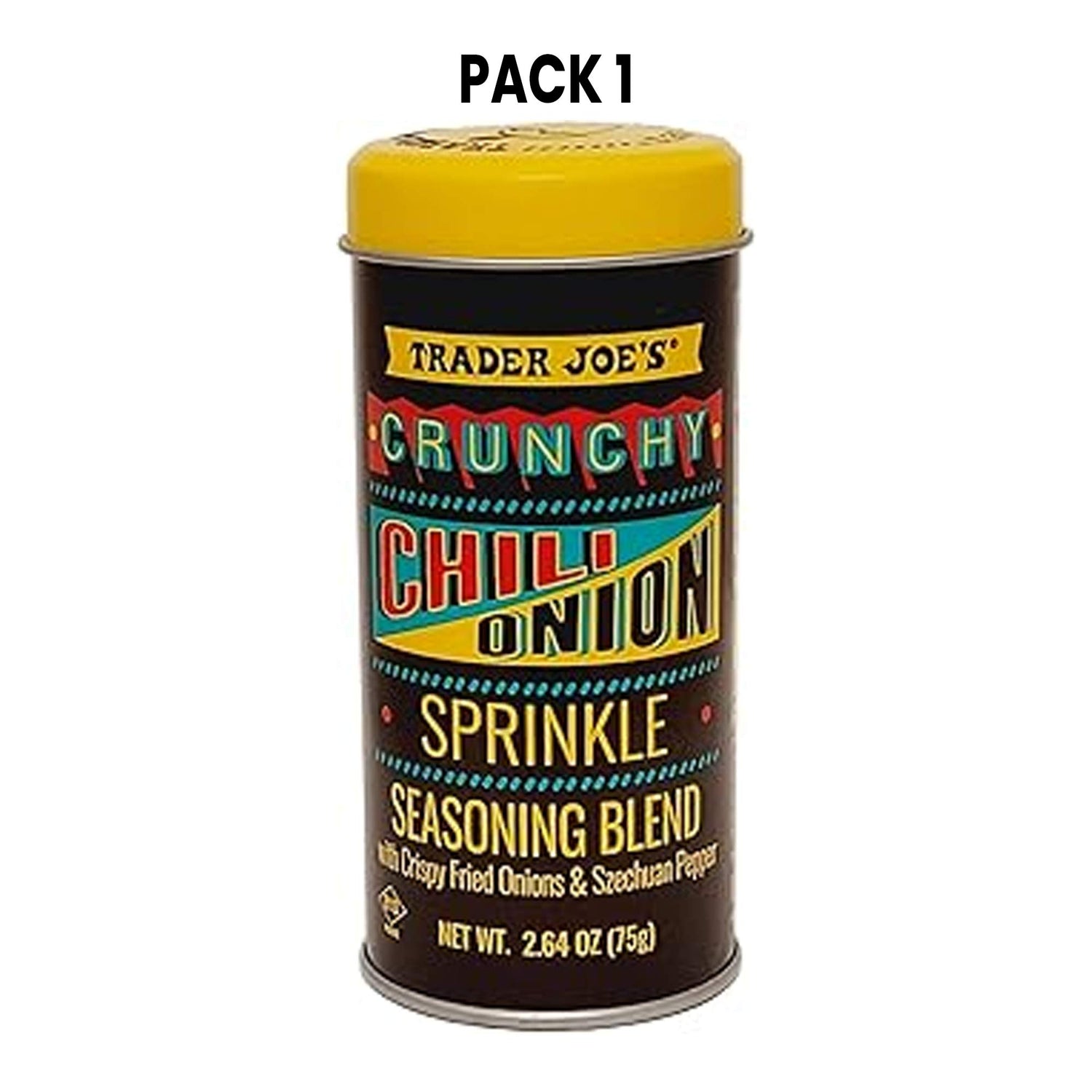 Crunchy Chili Onion Sprinkle Seasoning Blend with Crispy Fried Onions & Szechuan Pepper 2.64 oz