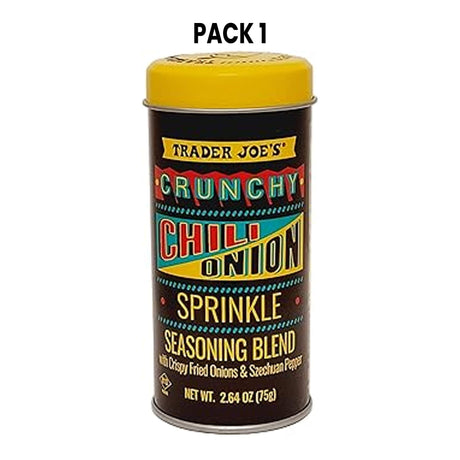Crunchy Chili Onion Sprinkle Seasoning Blend with Crispy Fried Onions & Szechuan Pepper 2.64 oz