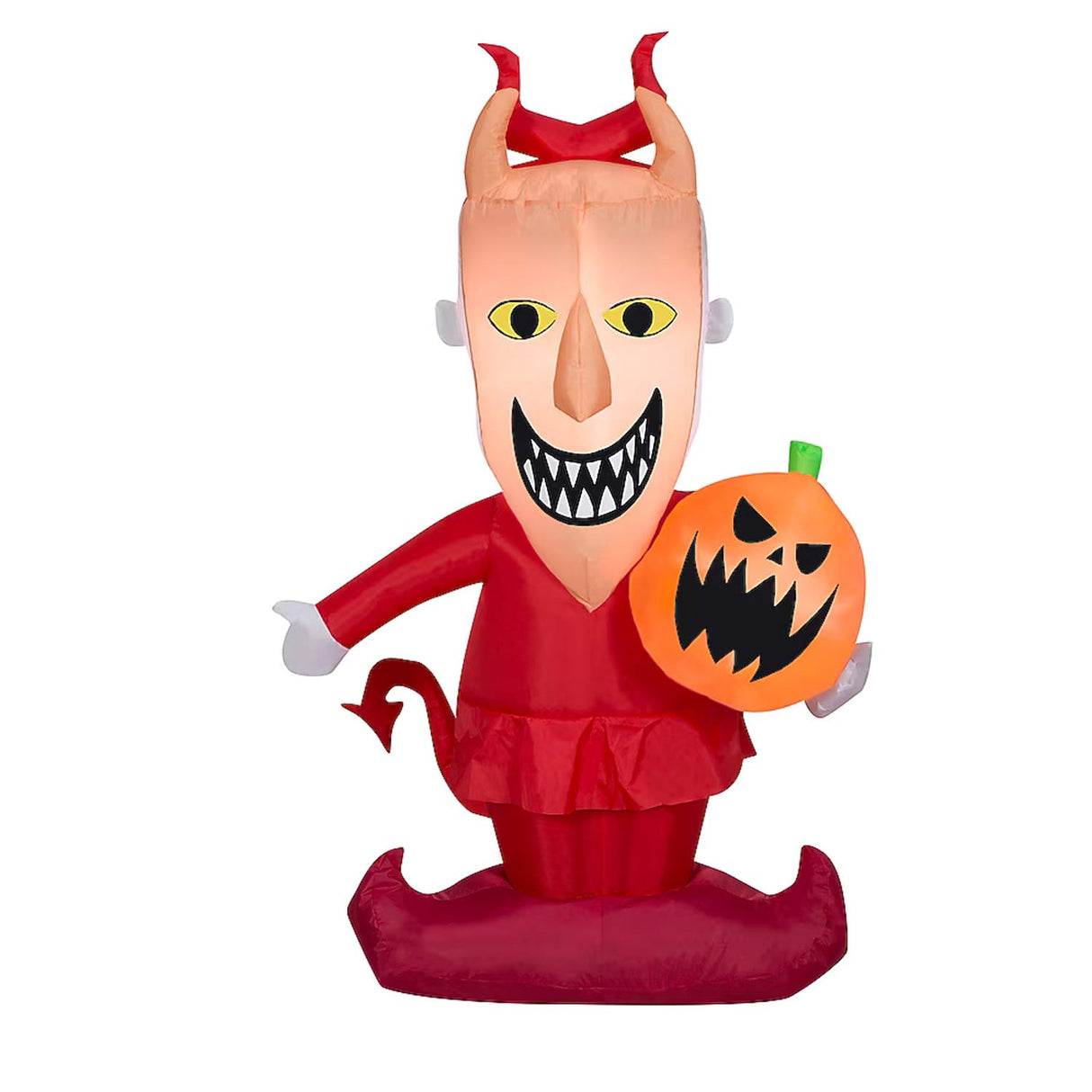 4 Feets Gemmy Disney The Nightmare Before Christmas Lock Jack-o-Lantern Inflatable Lighted Yard Stake