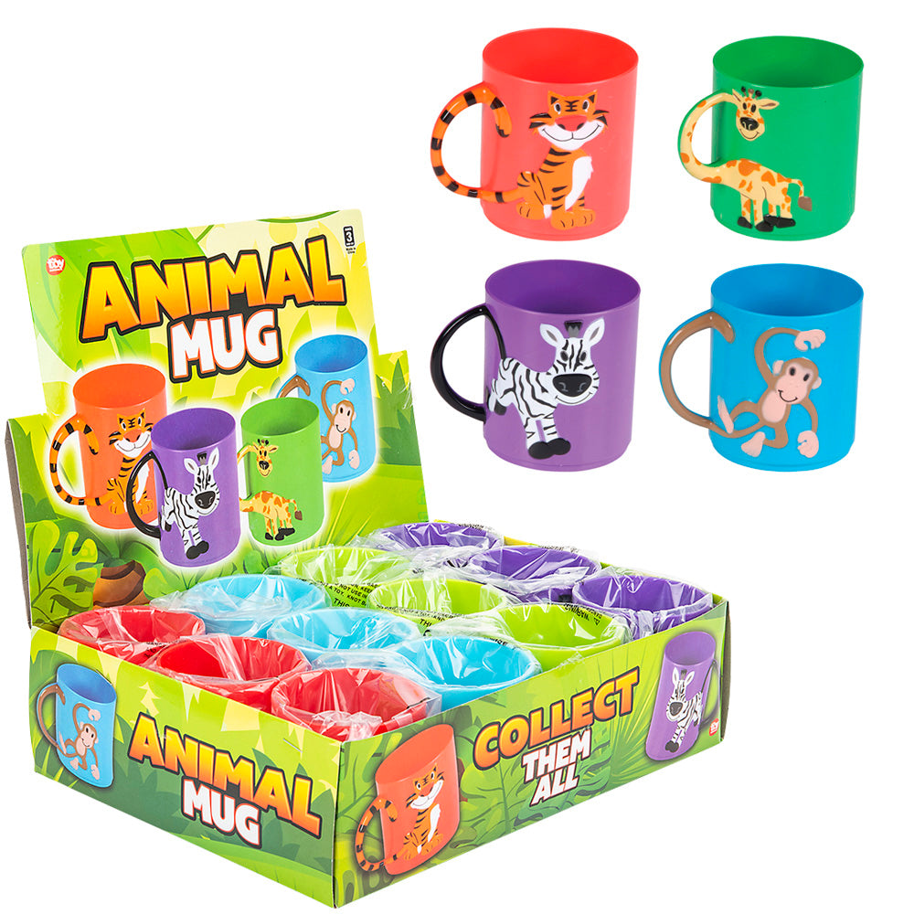 Zoo Animal Mugs (12 Pc Display)