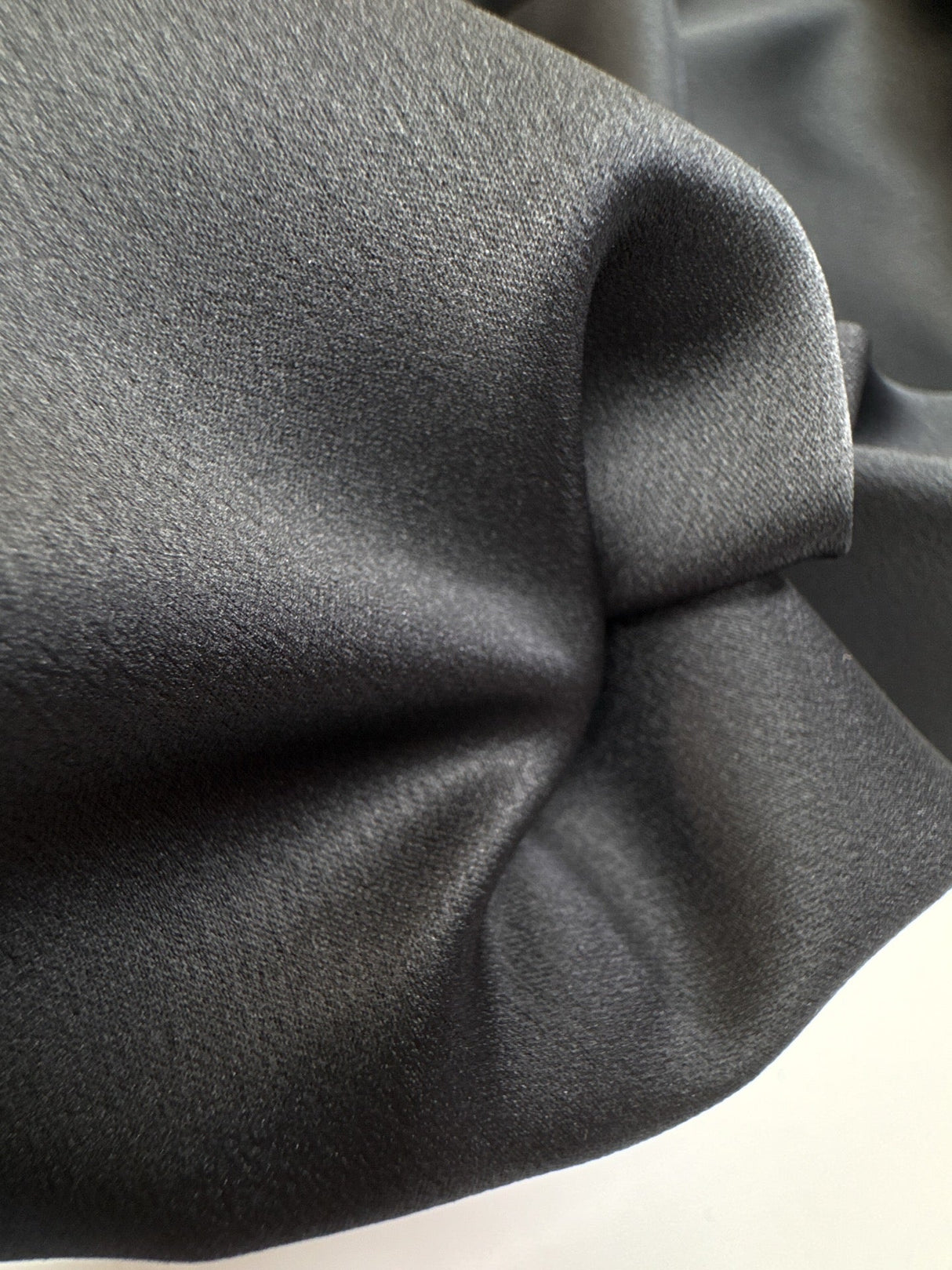Black Polyamide Sateen