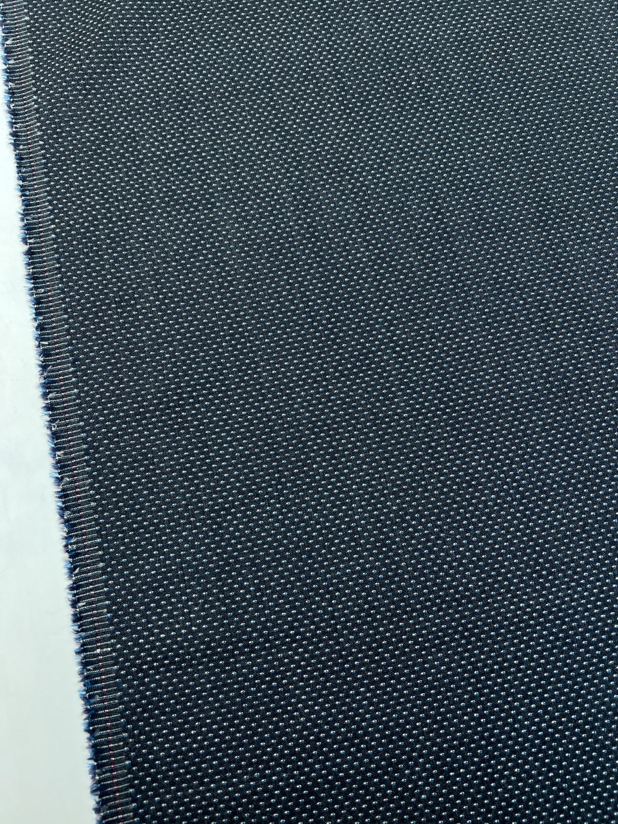 Wool Polka Dot Grey Blue Fabric