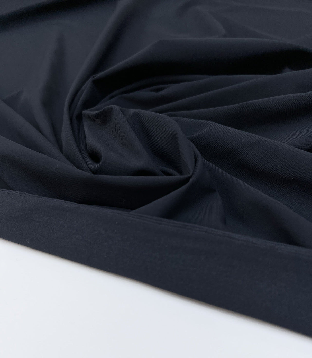 Blue Knitted Polyamide Fabric