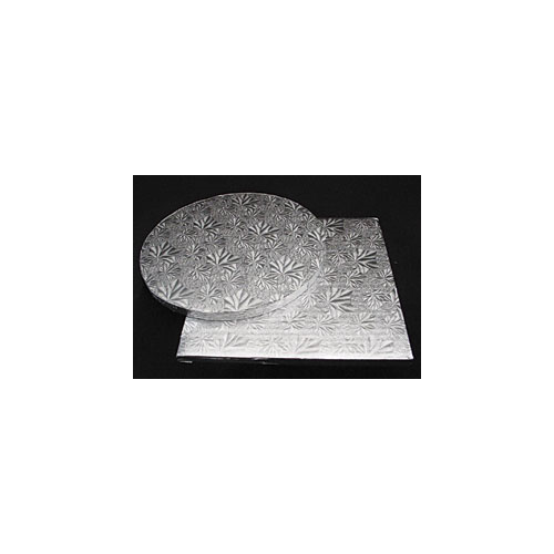 26" x 18" Silver Embossed Cake Drum, 1/2" thick *Full Sheet*