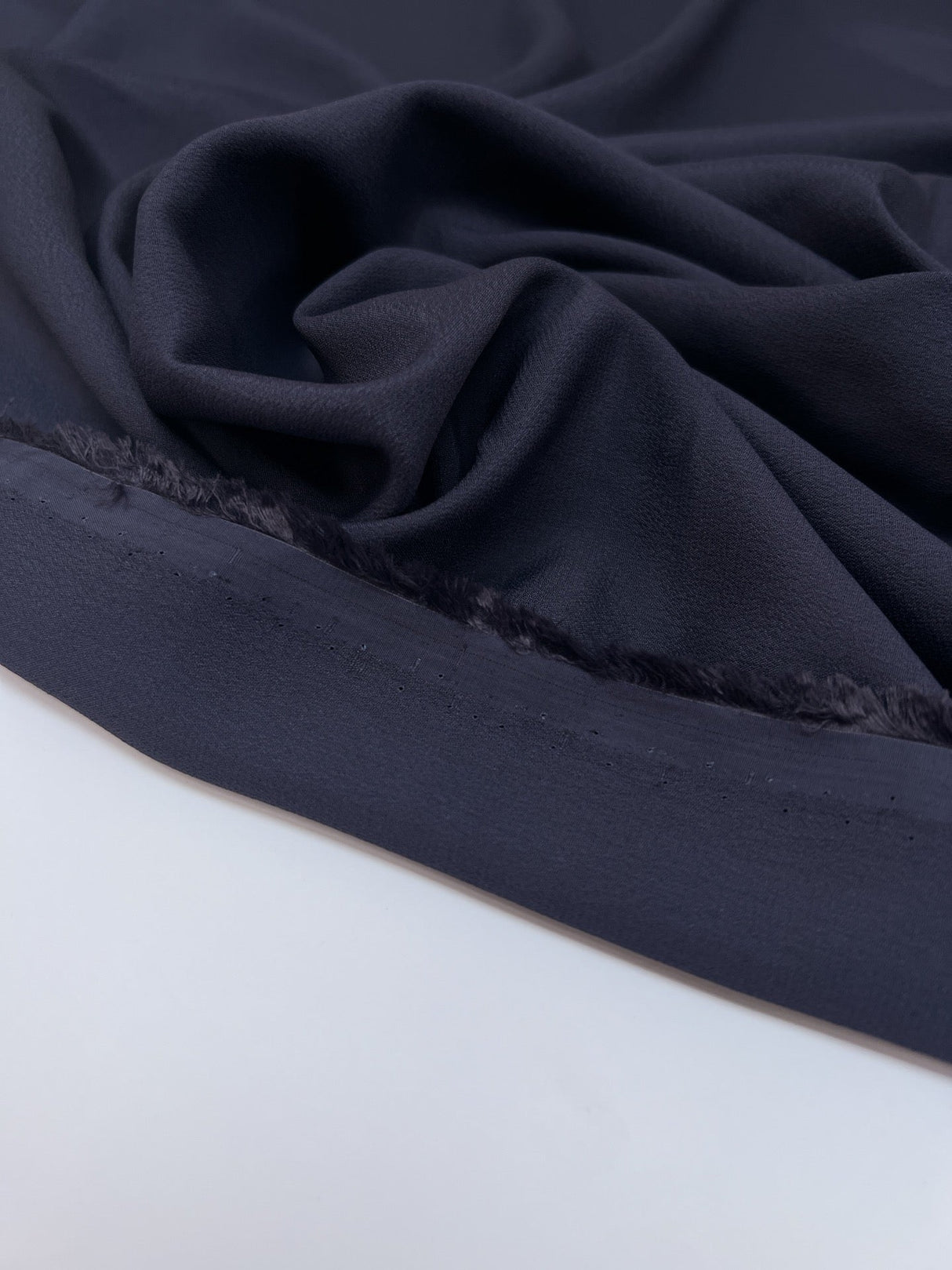 Viscose Elastane Crepe Blue