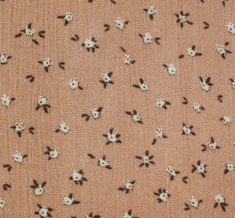 1 Yard Rayon Crinkle Fabric 50/52" Wide, Lightweight Drapey Rose Dust Crepon for Apparel
