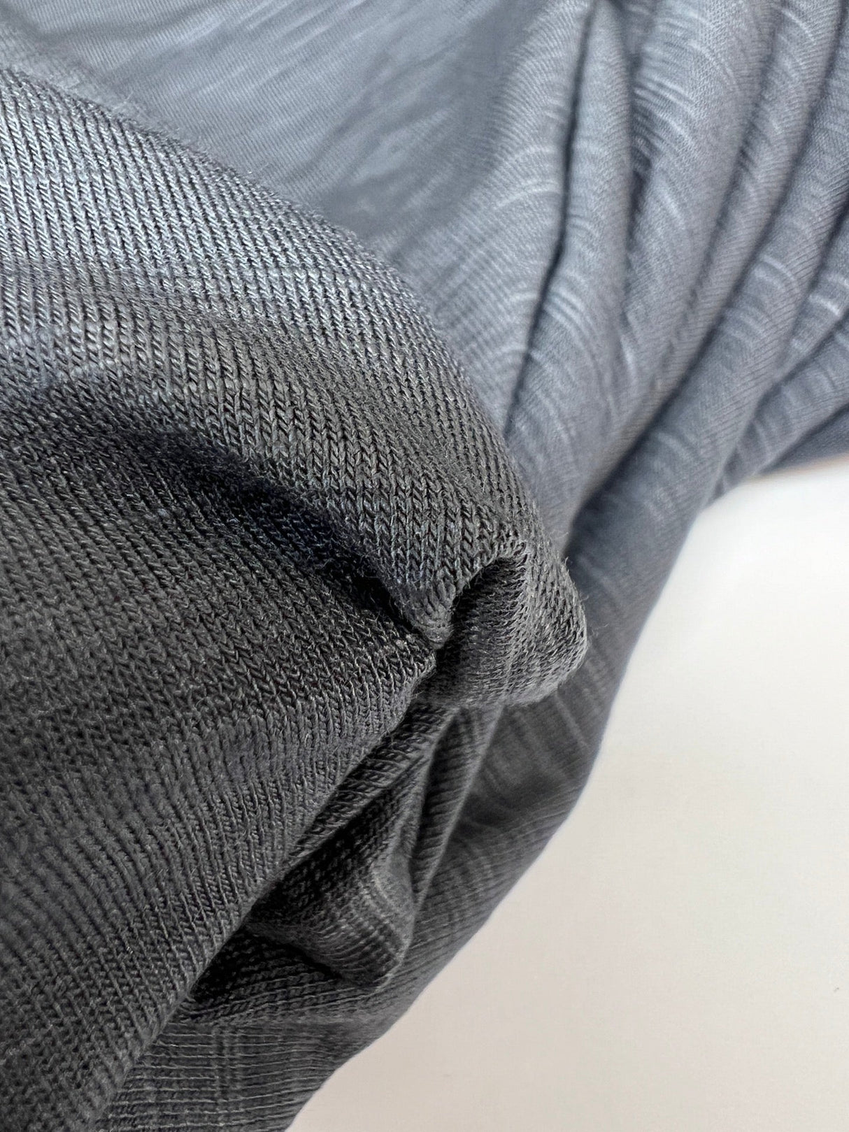 Viscose Elastane Knit Melange Gray