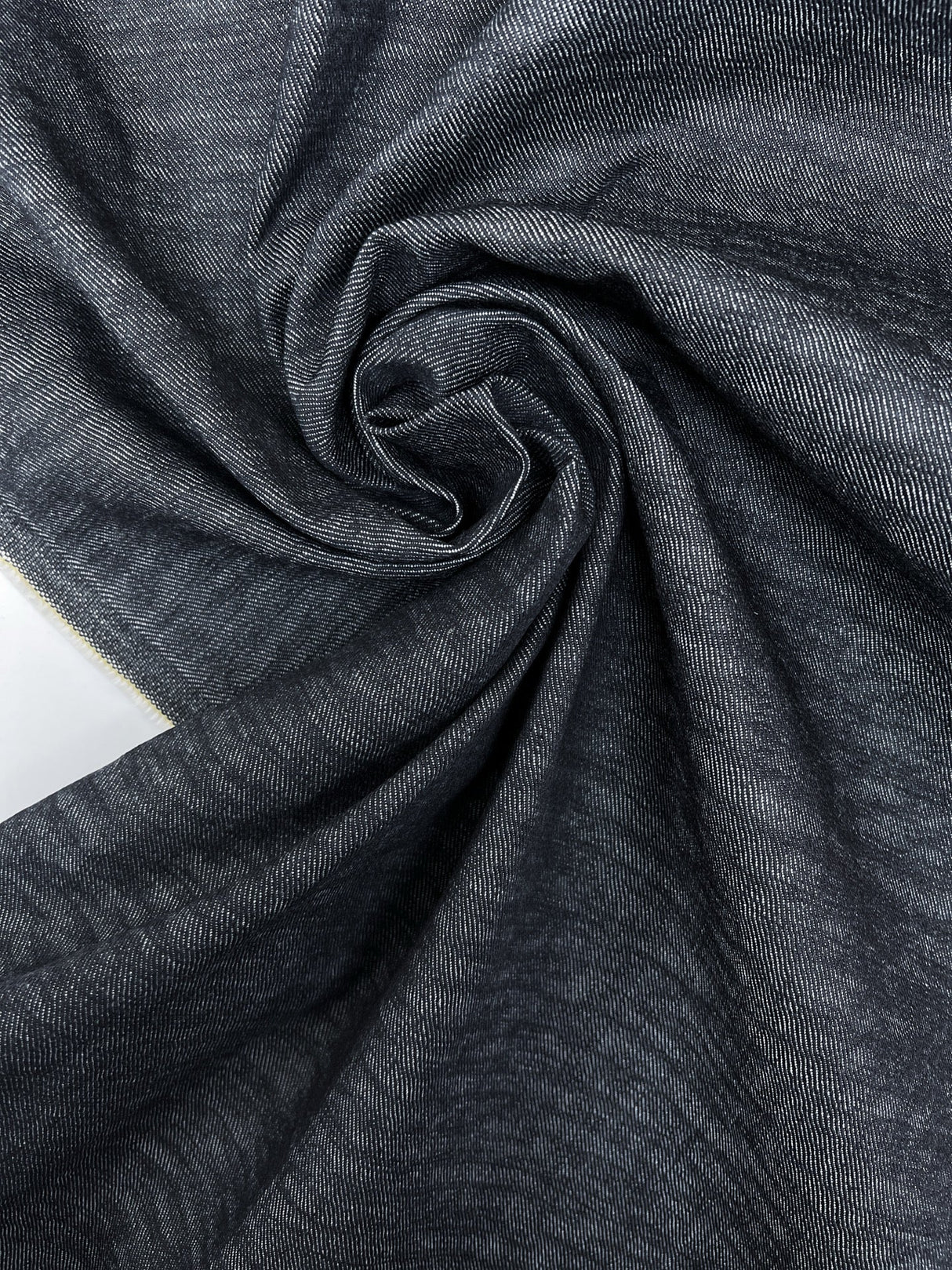 Cotton Viscose Twill Denim Blue