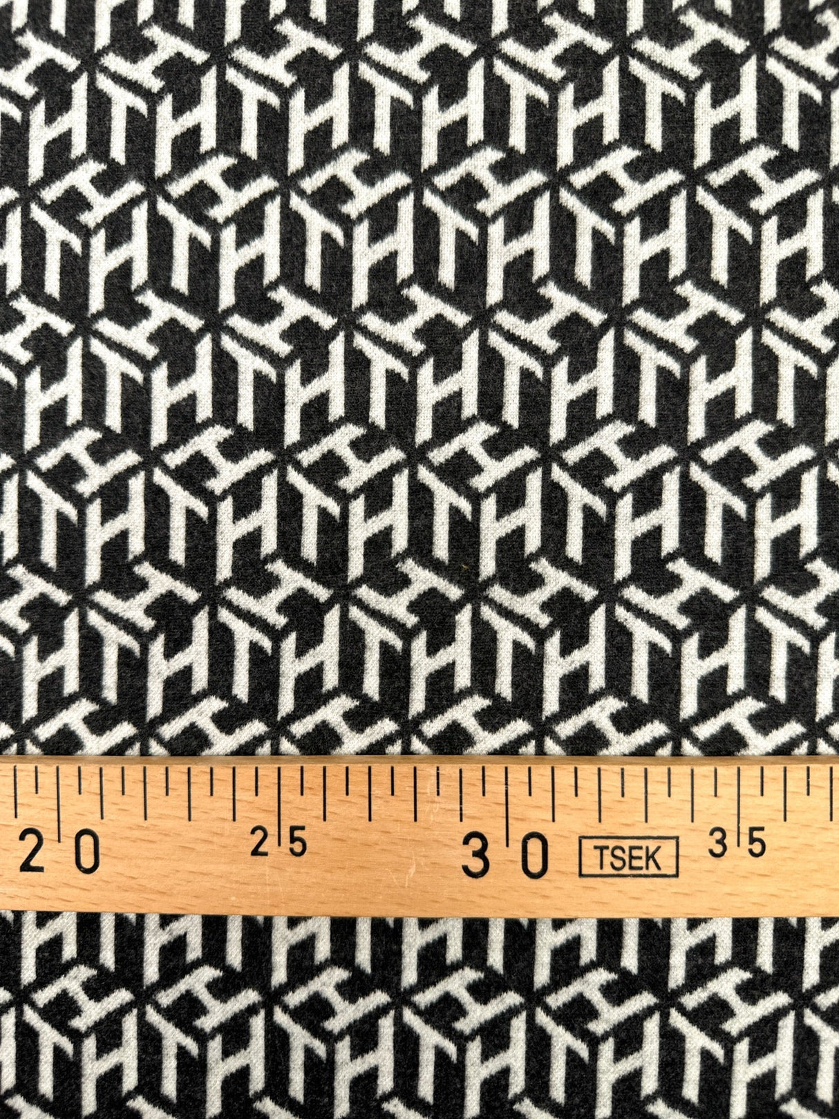 Stretch Knitted Polyester Viscose Blend White Gray