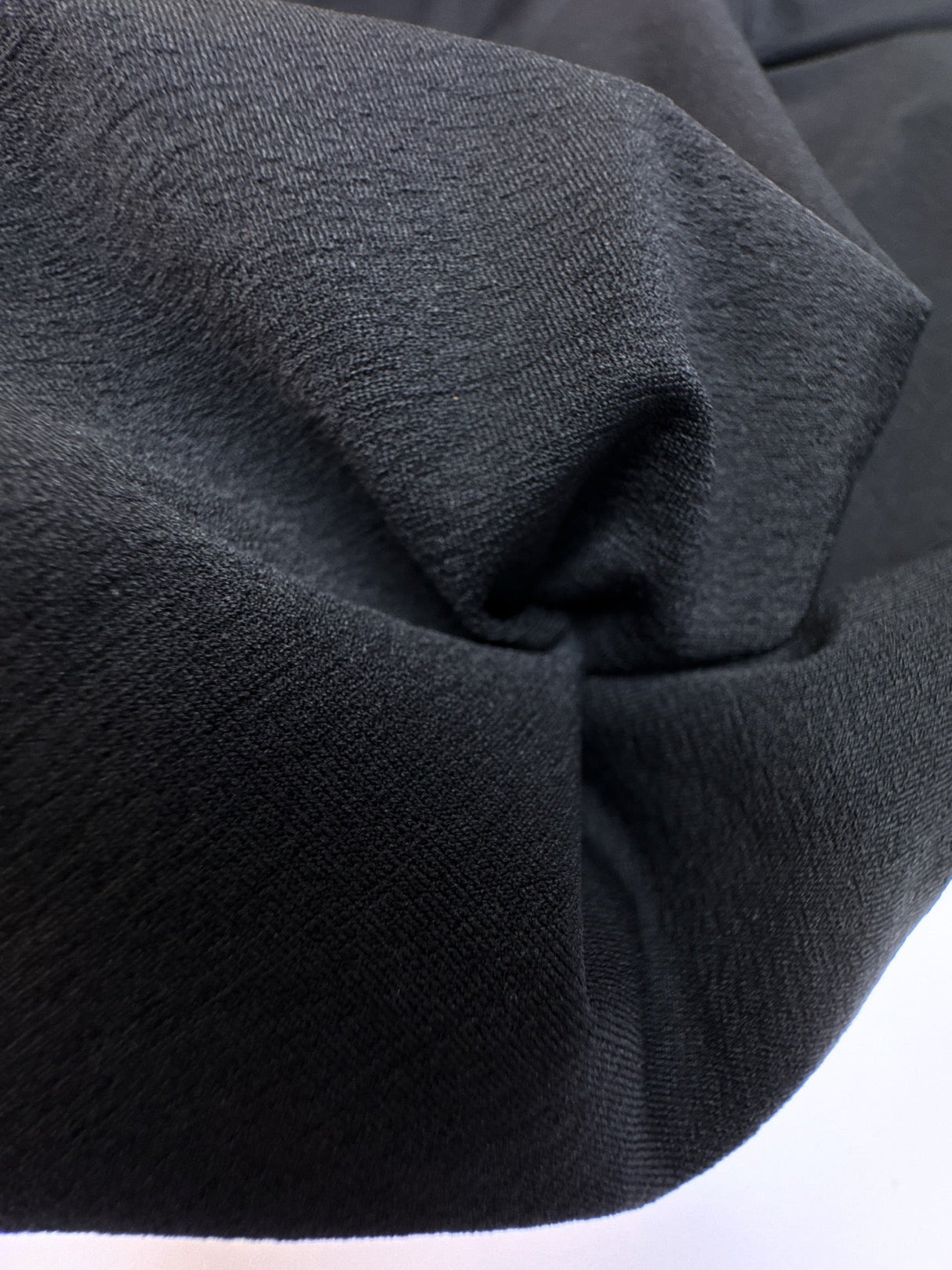 Black Polyamide Elastane Knitted Fabric