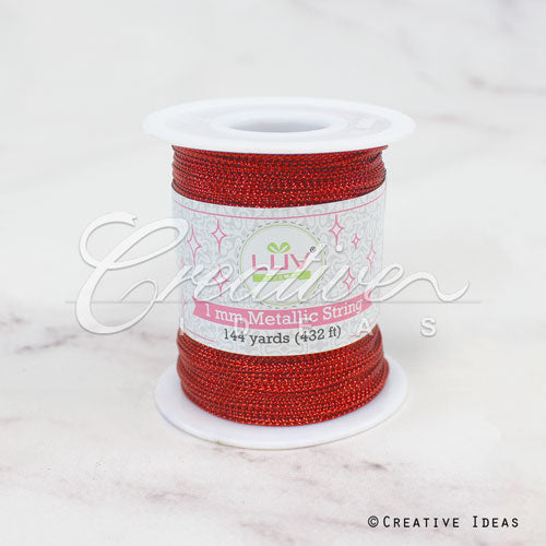 1Mm Color Metallic Gift Tag - 144 Yards (Red)