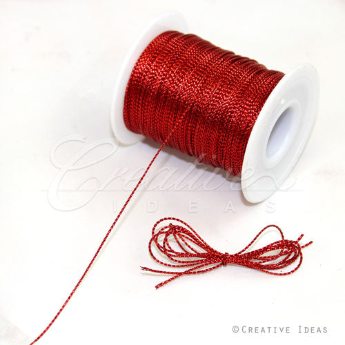 1Mm Color Metallic Gift Tag - 144 Yards (Red)