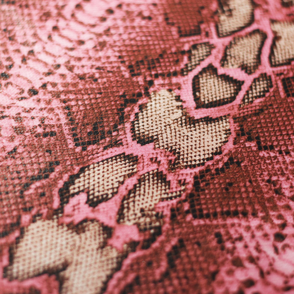 Snake Skin Polyester Spandex Fabric - Assorted Colors, Animal Snake Print, 58/60" Width (1 Yard)