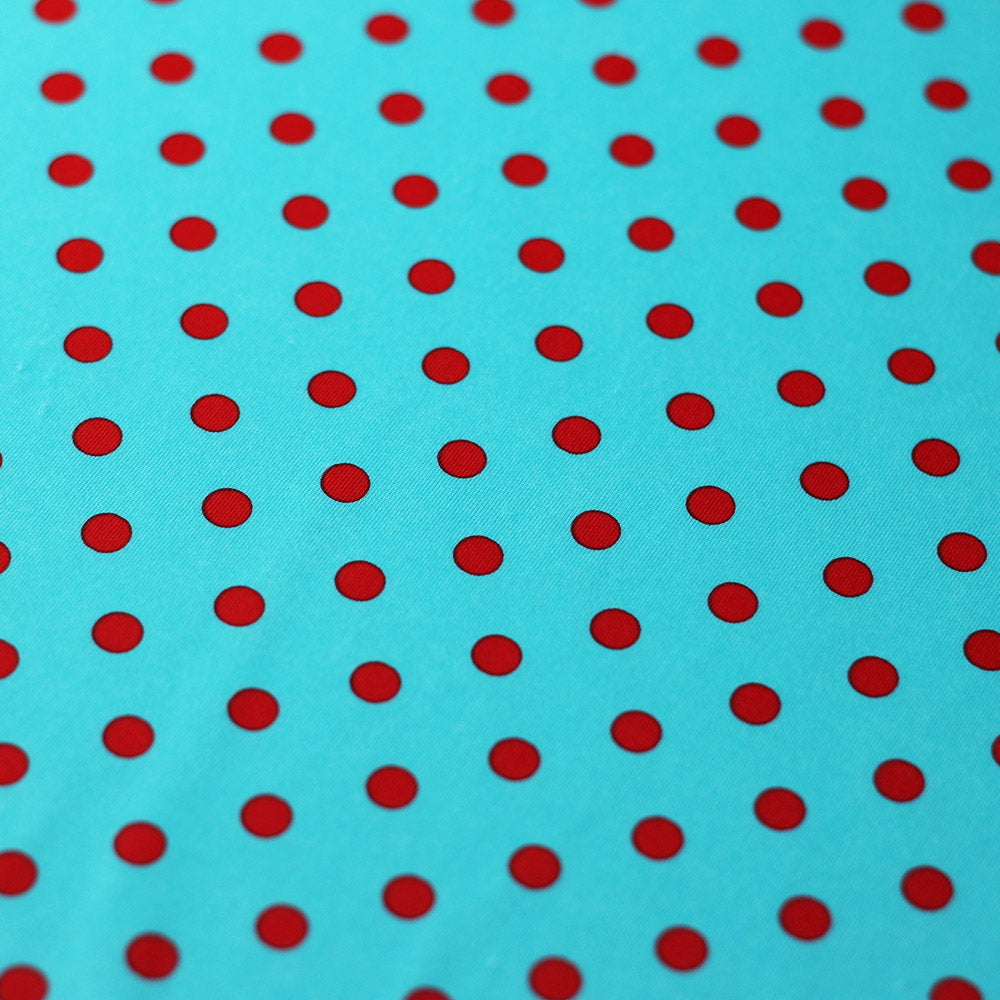 Dippin Dotz Poly Spandex Fabric - Small Polka Dots, Multiple Colors, 58/60" Width (1 Yard)
