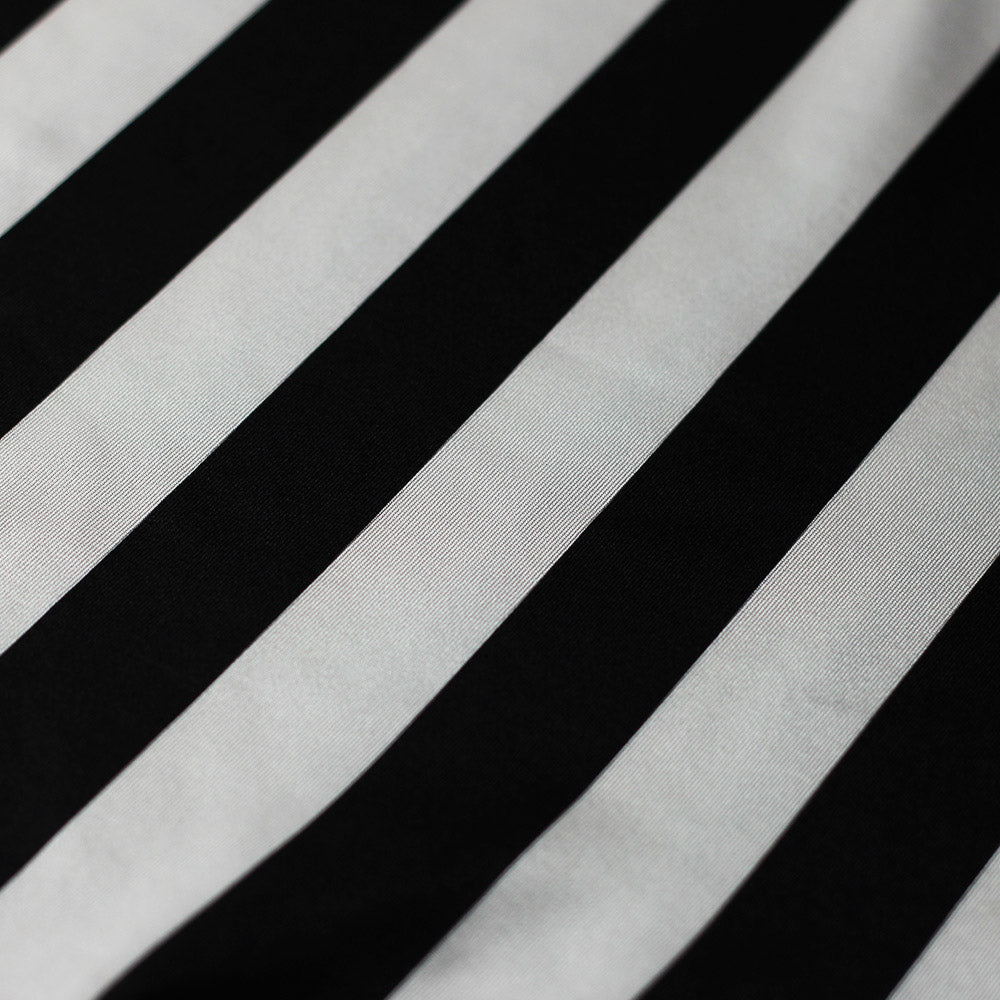 Lucky Stripes Polyester Spandex Fabric - Multi-Color 1" Wide Stripes, 58/60" Width (1 Yard)