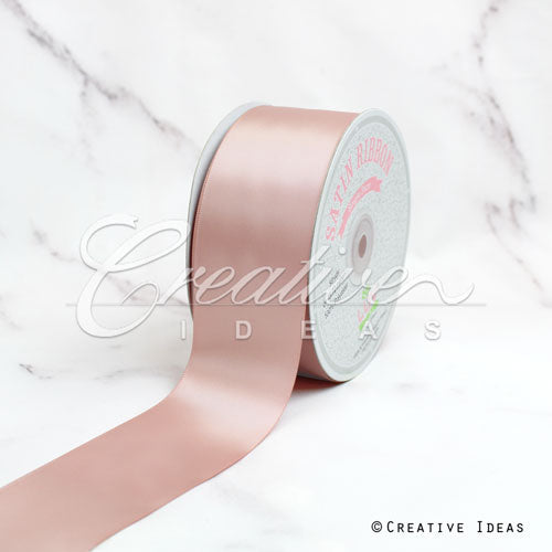 2" Single Face Satin Ribbon - 50 Yards (Blush)