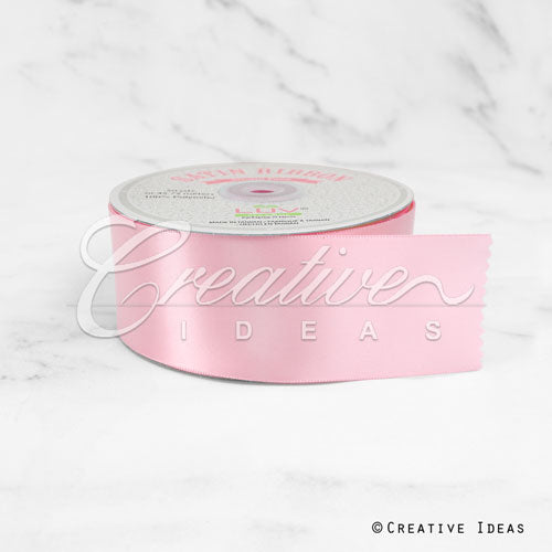 2" Single Face Satin Ribbon - 50 Yards (Pink)