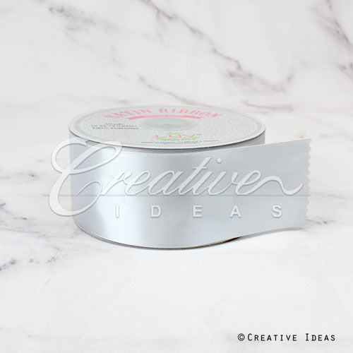 2" Single Face Satin Ribbon - 50 Yards (White)