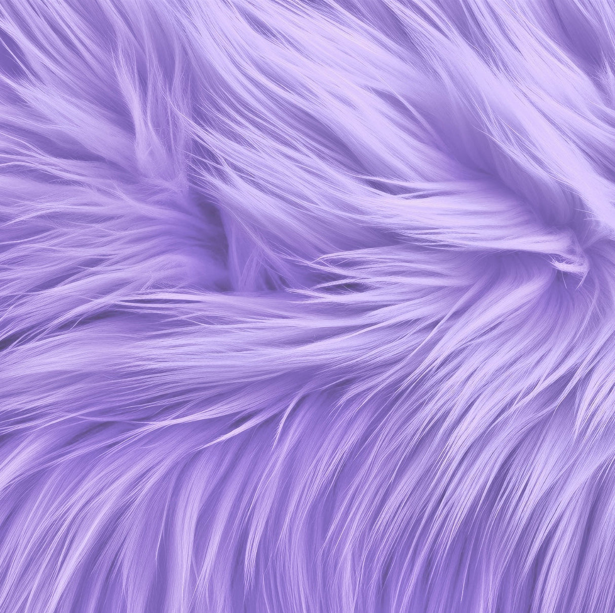 Faux Fur Fabric Squares Lavender